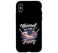 Belette But Make It Fancy Furet Relaxant Coque pour iPhone X/XS
