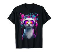 Belette Portant Un Casque T-Shirt