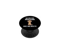 Belettes Humour la Vie est Meilleure avec Une Belette PopSockets PopGrip Adhésif
