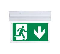 Beleuchtungonline - LED lampe de secours en saillie - basculant - bouton test incl. - 2W - EU - 6000K - blanc froid