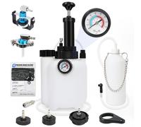 BELEY Kit de Purge de Frein 3 l - Pompe à Vide Manuelle pour Purge de Frein - Kit de Purge de Frein pour Une Personne avec 5 adaptateurs pour Cylindre Principal et Bouteille de Purge de Frein de 1 l