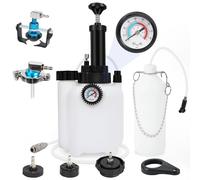 BELEY Kit de purge de frein - Purgeur de liquide de frein 3L avec pompe à vide manuelle et bouteille de 1 l, 5 adaptateurs de maître-cylindre, compatible avec tous les véhicules