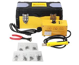 BELEY Kit de soudure plastique pour réparation de pare-chocs de voiture, agrafeuse à chaud 220 V Pistolet agrafeur avec 700 agrafes