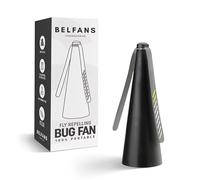 Belfans Ventilateur Anti-Mouches pour Table - Alimenté par USB/Piles AA, tapette à Mouches sans Bruit avec Lames holographiques - Ventilateur Portable pour Abeilles, guêpes et Utilisation en