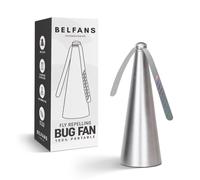 Belfans Ventilateur Anti-Mouches pour Tables - Alimenté par USB/Piles AA, tapette à Mouches sans Bruit avec Lames holographiques - Ventilateur Portable pour Abeilles, guêpes et Utilisation en