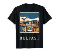 Belfast Irlande du Nord Skyline Architecture City Design T-Shirt