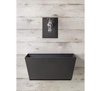 belfer Fontaine murale de jardin avec robinet et baignoire 42/PRQ Anthracite