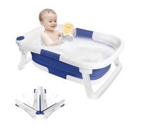BELFOYER Baignoire pliable bébé pliante évolutive - Baignoire de douche pour enfant - bleu