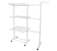 Belfoyer - Etendoir à Linge,séchoir sur Pied Grande Surface d'étendage, Para Interior,Con alas plegables,4 Niveaux Séchoirs à Linge Pliable et Extensible Peu Encombrant (Blanc)