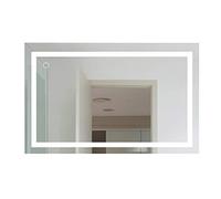 Belfoyer Miroir Salle de Bain Rétroéclairé LED, 100 * 60 cm, Interrupteur Tactile, Accrochable dans 2 Sens, Durée de Vie 50000 Heures