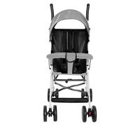 Belfoyer Poussette Bébé 3 en 1 Pliable avec Dossier Inclinable, Moustiquaire, Coussin & Porte-Gobelet, Compacte avec Roues EVA Antichoc, 0-4 Ans(100 * 67 * 45cm,Gris)