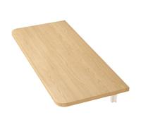 Belfoyer Table Murale Pliante Rabattable en MDF pour Cuisine, Bureau, Petit Espace - Gain de Place, Fixation Murale,60 * 30 * 1.6cm,Nature