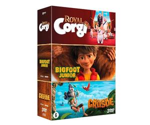 BELGA Coffret Royal Corgi + Bigfoot Junior + Robinson Crusoé