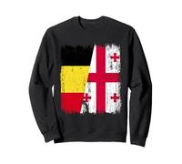 Belge Géorgie Demi Drapeau Belge Géorgienne Racines Sweatshirt