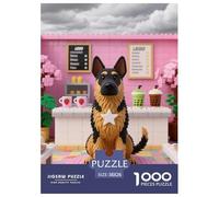 Belge Tervuren 1000 Pieces Puzzle Pets Mignons Puzzles Colour Puzzle en Papier pour La Décoration Intérieure Le Cadeau Parfait pour La Famille Et Les Amis Jouets Défi 38x26cm