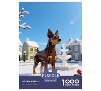 Belge Tervuren 1000 Pieces Puzzle Pets Mignons Puzzles pour AdultesJeu Puzzle en Papier pour La Décoration Intérieure Le Cadeau Parfait pour La Famille Et Les Amis Jeu Difficile