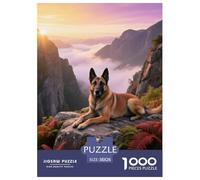 Belgian Malinois, Casse-tête De 1000 Pièces, Idéal pour Soirées Tranquilles, Souvenir Ou Art Mural, pour 10 Ans Et Plus,Chien de Compagnie, 38x26cm/1000pcs