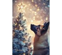 Belgian Malinois Christmas Journal: A Magical Winter Notebook with a Belgian Malinois Under the Christmas Tree