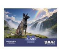 Belgian Malinois, Jeu De Puzzle 1000 Pièces, Activité Apaisante Et Créative, Idéal pour Collection Ou Mur D’Art, Dès 10 Ans,Chien de Compagnie, 70x50cm/1000pcs