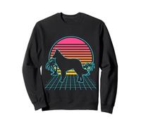 Belgian Shepherd Vintage 80s Vaporwave Aesthetic Dog Lover Sweatshirt