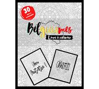 Belgicismes livre à colorier: 30 mots et expressions typiquement belges + lexique intégré - Format A4