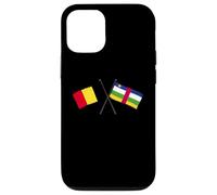 Belgique Centrafrique République Centrafricaine Drapeau Belge Voiture Coque pour iPhone 12/12 Pro