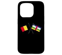 Belgique Centrafrique République Centrafricaine Drapeau Belge Voiture Coque pour iPhone 15 Pro