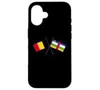 Belgique Centrafrique République Centrafricaine Drapeau Belge Voiture Coque pour iPhone 16