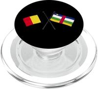 Belgique Centrafrique République Centrafricaine Drapeau Belge Voiture PopSockets PopGrip pour MagSafe