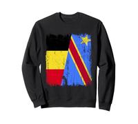 Belgique Congo Demi Drapeau Belge Fierté Congolaise Jersey Sweatshirt