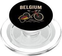 Belgique Cycling Design Cycliste Belge Amoureux de vélo Belge PopSockets PopGrip pour MagSafe