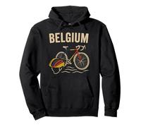 Belgique Cycling Design Cycliste Belge Amoureux de vélo Belge Sweat à Capuche