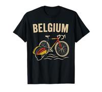 Belgique Cycling Design Cycliste Belge Amoureux de vélo Belge T-Shirt