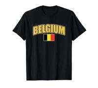 Belgique Drapeau Belge Belgium Belgien Belgie T-Shirt Graphique avec Valeur