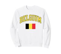 Belgique Drapeau Belge Rétro Vintage Classique Graphique Sweatshirt