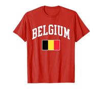 Belgique Drapeau Belge Rétro Vintage Classique Graphique T-Shirt