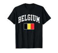 Belgique Drapeau Belge Rétro Vintage Classique Graphique T-Shirt