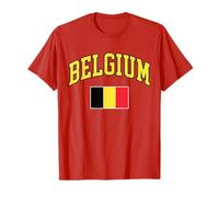Belgique Drapeau Belge Rétro Vintage Classique Graphique T-Shirt