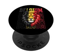 Belgique Fan Lion Belge PopSockets PopGrip Adhésif