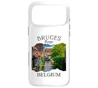 Belgique Heritage Iconic Bruges Canal Architecture médiévale Coque pour iPhone 17 Pro Max
