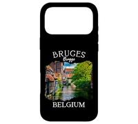 Belgique Heritage Iconic Bruges Canal Architecture médiévale Coque pour iPhone 17 Pro Max