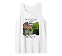 Belgique Heritage Iconic Bruges Canal Architecture médiévale Débardeur