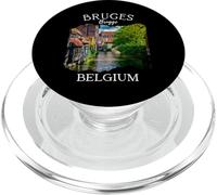 Belgique Heritage Iconic Bruges Canal Architecture médiévale PopSockets PopGrip pour MagSafe