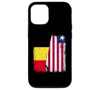 Belgique Liberia Demi Drapeau Belge Libérien Jersey Coque pour iPhone 12/12 Pro
