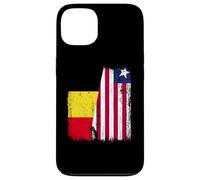 Belgique Liberia Demi Drapeau Belge Libérien Jersey Coque pour iPhone 13