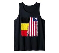 Belgique Liberia Demi Drapeau Belge Libérien Jersey Débardeur