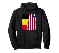 Belgique Liberia Demi Drapeau Belge Libérien Jersey Sweat à Capuche