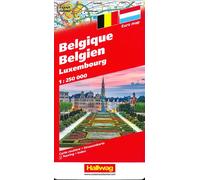 Belgique luxembourg 1/250 000 - - Collectif - Hallwag - Atlas / carte