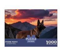 Belgique Malinois 1000 Pièces Jigsaw Puzzle Animal de Compagnie Chien pour Adultes Artistique Cadeaux Défi Jouets 38x26cm/1000pcs