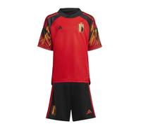 BELGIQUE Mini Kit Rouge/Noir Garçon Adidas 2022 18-24 mois
